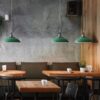 Osvoonar Industrial Pot-Lid Metal Pendant Light - restaurant