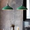 Osvoonar Industrial Pot-Lid Metal Pendant Light - studio