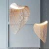 Sundberg Wabi-Sabi Organic Wavy Loops Pendant Lamp - golden lamp