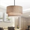 Varejona Double Layer Cloth Drum Pendant Lamp - living room pendant