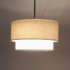 Varejona Double Layer Cloth Drum Pendant Lamp - warm glow lamp