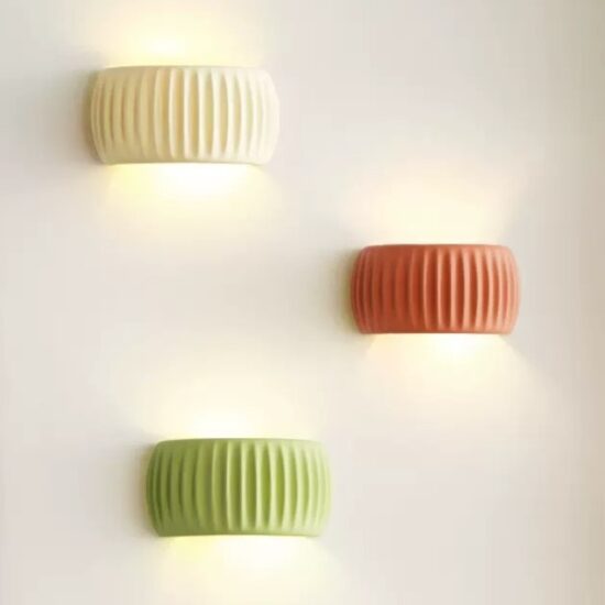 Elinind Twin Shine Grooves Wall Light