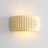 Elinind Twin Shine Grooves Wall Lamp - white lamp