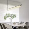 Flunnica Cylinder Linear Bar Pendant Lamp - coffee table pendant lamp