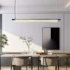 Flunnica Cylinder Linear Bar Pendant Lamp - dining table pendant lamp