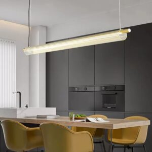 Flunnica Cylinder Linear Bar Pendant Lamp - kitchen pendant lamp