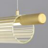 Flunnica Cylinder Linear Bar Pendant Lamp - metal body