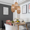 Nilsdeen Rattan Woven Pendant Lamp - dining table pendant lamp