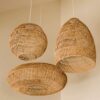 Nilsdeen Rattan Woven Pendant Lamp - farmhouse pendant lamp