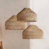 Oswalen Rattan Dome Pendant Lamp - bedroom pendant lamp