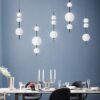 Soffika Glass Beads Pendnat Lamp - restaurant pendant light