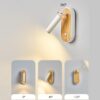 Asketull Adjustable Wood Grain Wall Lamp - 360 degree pendant arm