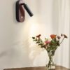 Asketull Adjustable Wood Grain Wall Lamp - living room pendant arm