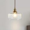 Lottelumn Retro Glass Jar Pendant Lamp - bedroom pendant lamp