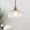 Lottelumn Retro Glass Jar Pendant Lamp - living room pendant