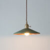 Osvreggo Vintage Industrial Shade Pendant Lamp - rusty green shade