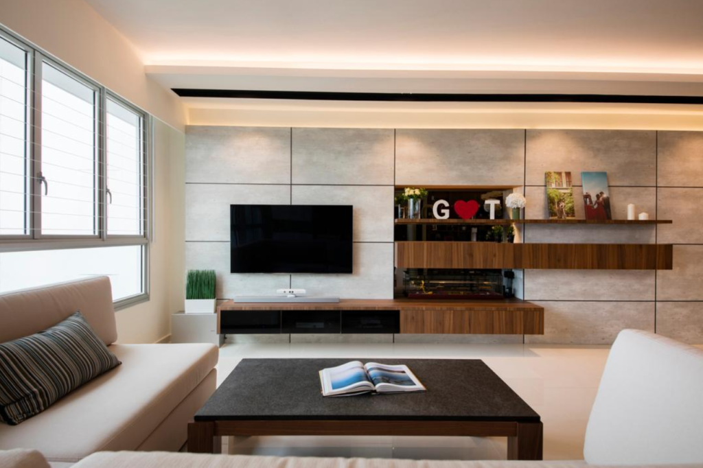 living room recessed lights