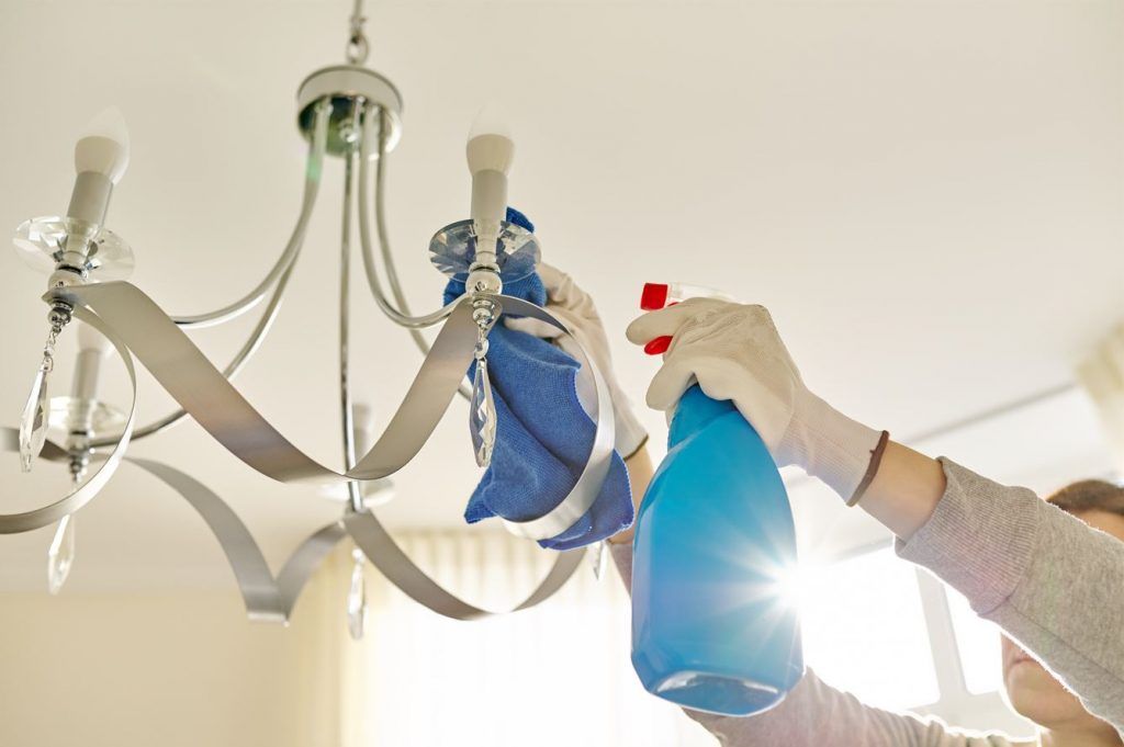 cleaning lighting fixtures