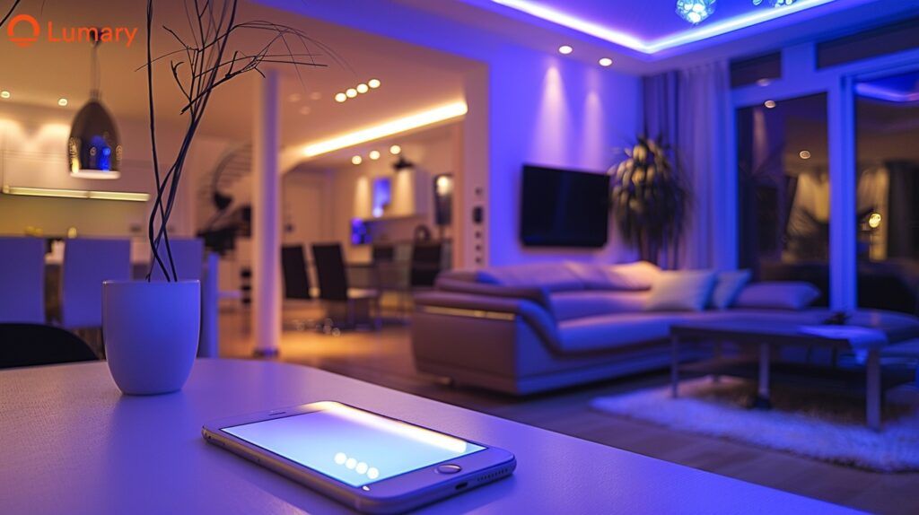 smart lighting living room