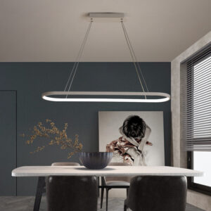 Lalurunn Oval Ring Pendant Lamp - white