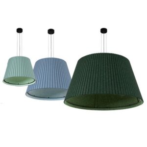 Lined Dome Pendant Lamp - closeup