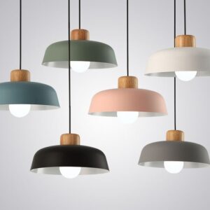 Söderberg Scandinavian Macaron Wooden Top Pendant Light